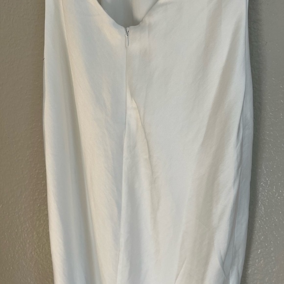 NWOT Beyond Classy White Satin Halter Midi Dress - Picture 3 of 5